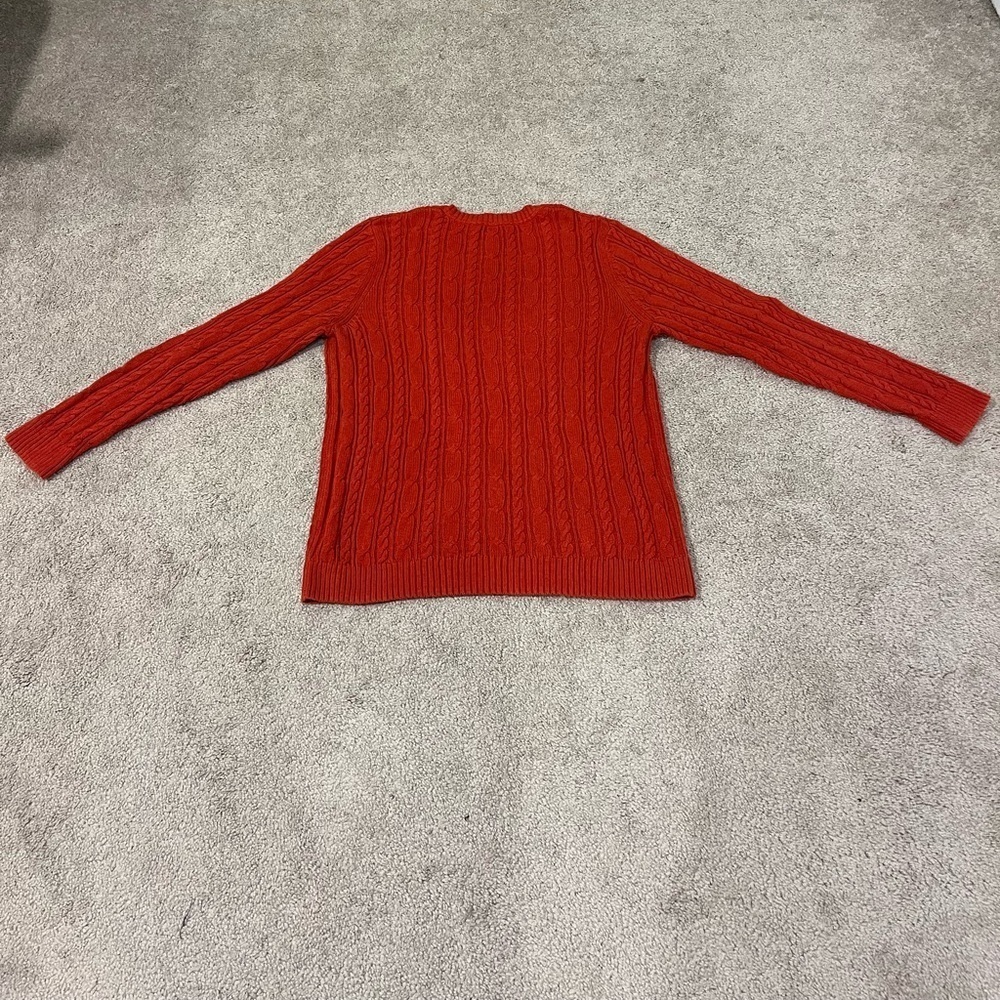 Croft & Barrow V-neck Cable Knit Sweater - Picture 5 of 5
